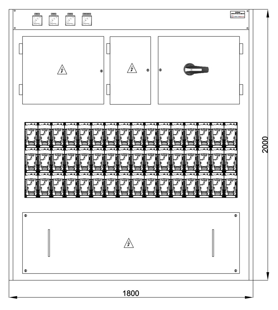 Внешний вид шкафа распределительного низкого напряжения ШРНН-РР-02-16-1600